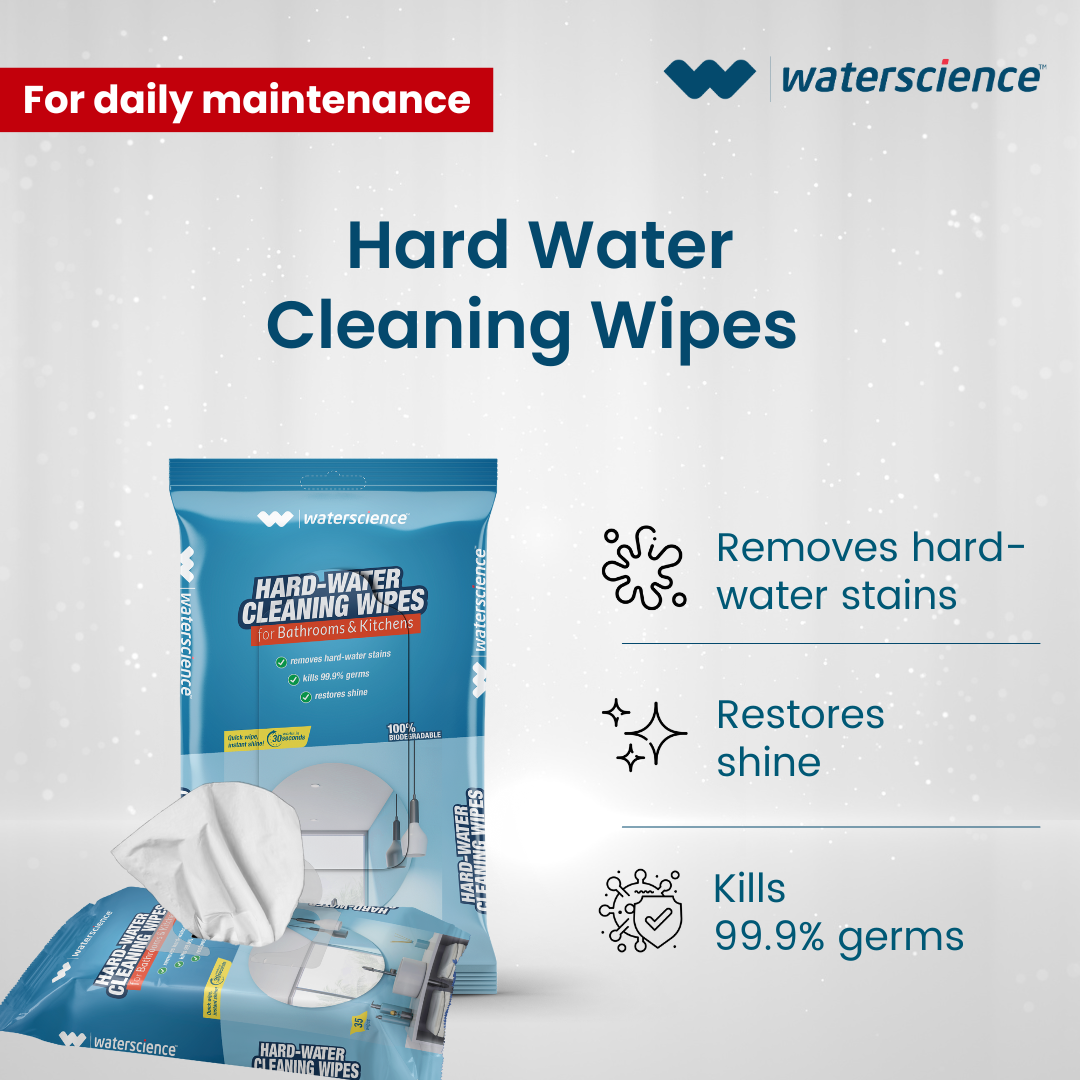 Hard Water Wipes For Bathroom And Kitchen - Pack of 10