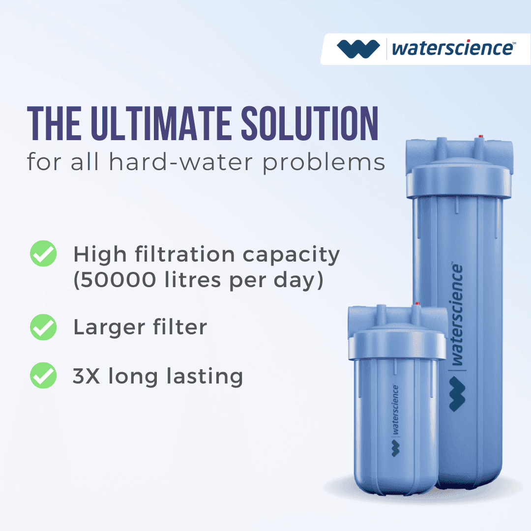 Mainline Hard Water Filter for whole house (20 inch) - 2 stage –  WaterScience