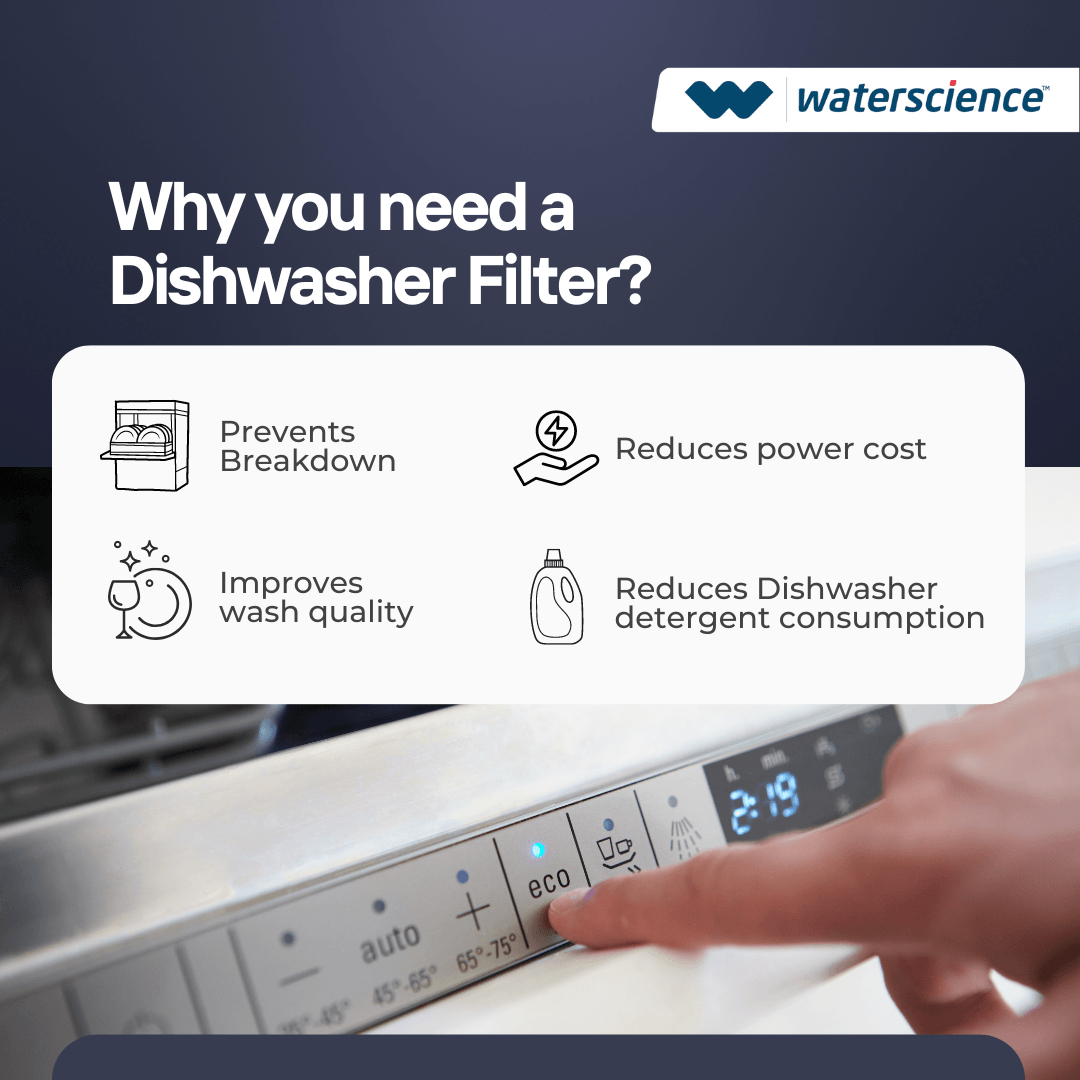 Dishwasher Filter for Hard Water and Sediments